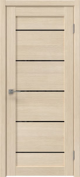 Межкомнатная дверь Vilis 06-13 экошпон лиственница кремовая, лакобель черный