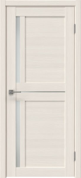 Межкомнатная дверь Vilis 13 экошпон лиственница беленая, матовое стекло