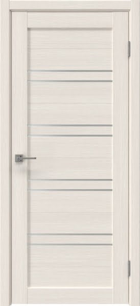 Межкомнатная дверь Vilis 21 экошпон лиственница беленая, матовое стекло