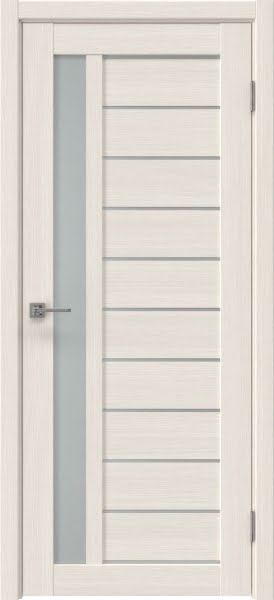 Межкомнатная дверь Vilis 26 экошпон лиственница беленая, матовое стекло