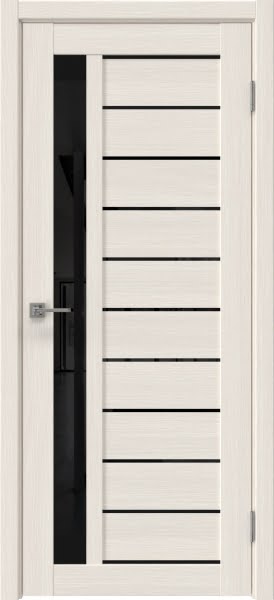 Межкомнатная дверь Vilis 26 экошпон лиственница беленая, лакобель черный