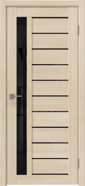 Межкомнатная дверь Vilis 26 экошпон лиственница кремовая, лакобель черный