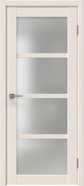 Межкомнатная дверь Vilis 42 экошпон лиственница беленая, матовое стекло