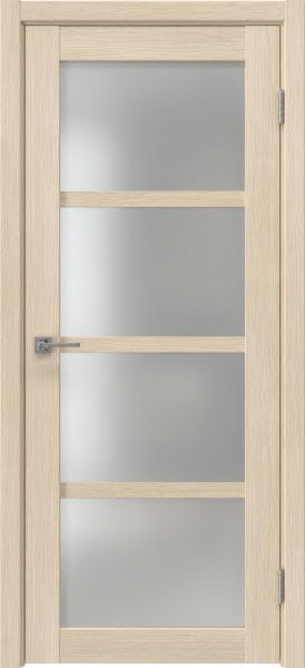 Межкомнатная дверь Vilis 42 экошпон лиственница кремовая, матовое стекло
