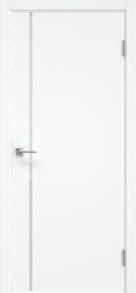 Межкомнатная дверь Vitrum 1.1 эмаль RAL 9003, триплекс белый
