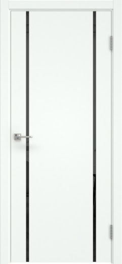 Межкомнатная дверь Vitrum 1.2 эмаль RAL 9003, триплекс черный