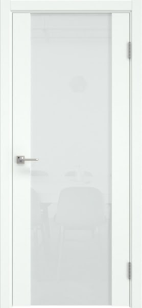 Межкомнатная дверь Vitrum 1.3 эмаль RAL 9003, триплекс белый