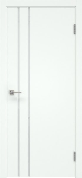 Межкомнатная дверь Vitrum 1.4 эмаль RAL 9003, триплекс белый