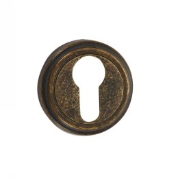 Накладка под цилиндр ET03BR (круглая, состаренная бронза)