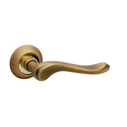 Дверная ручка GRAZIA-RM-ABGP-7 (бронза – золото (ЦАМ))