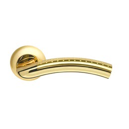 Дверная ручка LIBRA-LD26-1SGGP-4 (матовое золото – золото (ЦАМ))