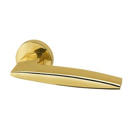 Дверная ручка SQUID-URB9-GOLD-24 (золото 24К (ЦАМ))