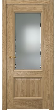Межкомнатная дверь Actus 1.2P натуральный шпон дуба, матовое стекло с фацетом — 867