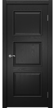Межкомнатная дверь Actus 4.3L шпон ясень черный, глухая — 1223