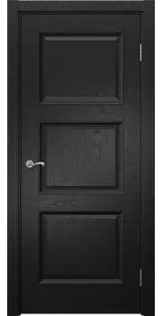 Межкомнатная дверь Actus 4.3P шпон ясень черный, глухая — 1257