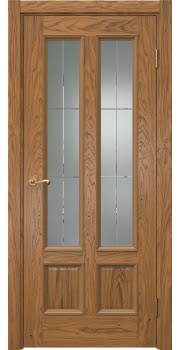 Межкомнатная дверь, Actus 5.4 (шпон дуб шервуд, со стеклом)