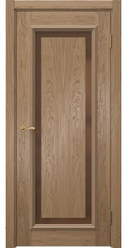 Межкомнатная дверь Actus 6.1 шпон дуб светлый, триплекс бронзовый — 1142