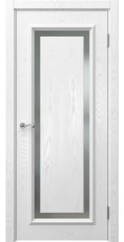 Дверь межкомнатная, Actus 6.1 (шпон ясень белый, со стеклом)