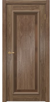 Межкомнатная дверь Actus 6.1 шпон американский орех, триплекс бронзовый — 1187