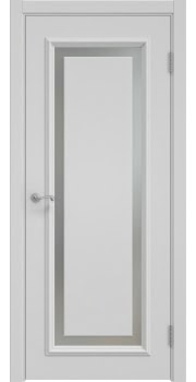 Межкомнатная дверь Actus 6.1 эмаль RAL 7047, триплекс белый — 1136