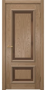 Межкомнатная дверь Actus 6.2 шпон дуб светлый, триплекс бронзовый — 1157