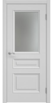Межкомнатная дверь Actus 7.3 эмаль RAL 7047, матовое стекло — 1179