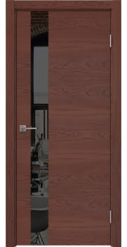 Межкомнатная дверь Dorsum 1.1 шпон красное дерево, лакобель черный — 502
