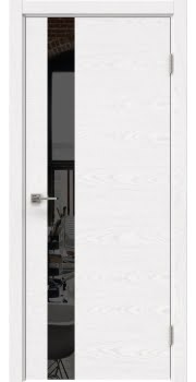 Межкомнатная дверь Dorsum 1.1 шпон ясень белый, лакобель черный — 506