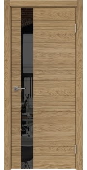 Межкомнатная дверь Dorsum 2.1HF натуральный шпон дуба, лакобель черный — 1300