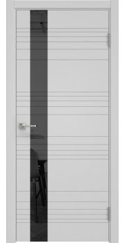 Межкомнатная дверь Dorsum 2.1HF эмаль RAL 7047, лакобель черный — 0534