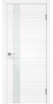 Межкомнатная дверь Dorsum 2.1HF эмаль белая, лакобель белый — 0539
