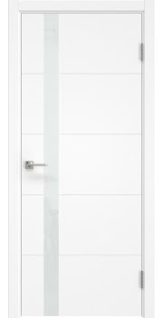 Межкомнатная дверь Dorsum 3.1F эмаль белая, лакобель белый — 556
