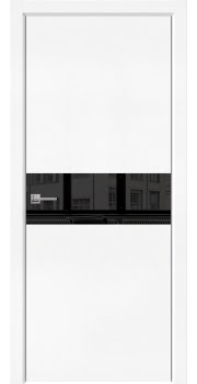 Межкомнатная дверь Dorsum 9.1 эмалит белый, лакобель черный — 0595