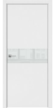 Межкомнатная дверь Dorsum 9.1 эмалит серый, лакобель белый — 0596