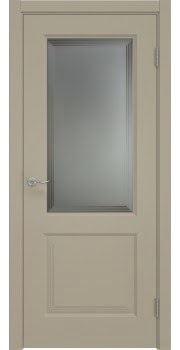 Межкомнатная дверь Lacuna 11.2 эмаль мокко, матовое стекло — 1331