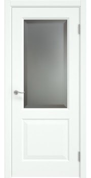 Межкомнатная дверь Lacuna 11.2 эмаль RAL 9003, матовое стекло — 1325