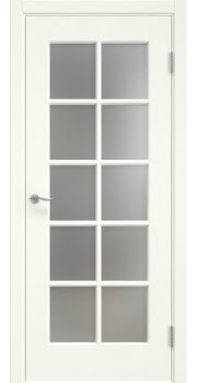 Комнатная дверь Lacuna 5.10 (эмаль слоновая кость, со стеклом)