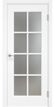 Комнатная дверь Lacuna 5.8 (эмаль белая, остекленная)