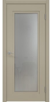 Межкомнатная дверь Lacuna 9.1 эмаль мокко, матовое стекло — 1339