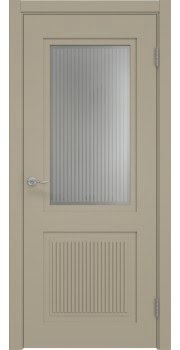 Межкомнатная дверь Lacuna 9.2 эмаль мокко, матовое стекло — 1351