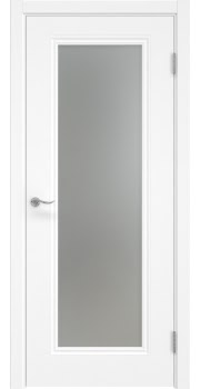 Межкомнатная дверь Lacuna Skin 8.1 эмаль белая, матовое стекло — 429