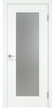 Межкомнатная дверь Lacuna Skin 8.1 эмаль RAL 9003, матовое стекло — 0425
