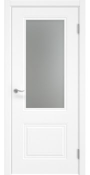 Межкомнатная дверь, Lacuna Skin 8.2 (эмаль белая, остекленная)