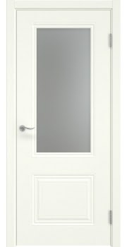 Дверь Lacuna Skin 8.2 (эмаль слоновая кость, со стеклом)