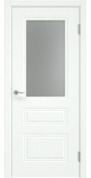 Межкомнатная дверь Lacuna Skin 8.3 эмаль RAL 9003, матовое стекло — 441