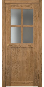 Межкомнатная дверь Vetus Loft 10.2 шпон дуб шервуд, матовое стекло — 144