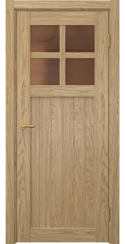 Дверь Vetus Loft 11.2 (натуральный шпон дуба, остекленная)