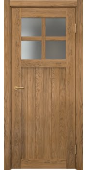 Межкомнатная дверь Vetus Loft 11.2 шпон дуб шервуд, матовое стекло — 0174