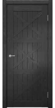 Межкомнатная дверь Vetus Loft 12.3 шпон ясень черный — 0199