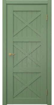 Межкомнатная дверь Vetus Loft 12.3 эмаль RAL 6011 по шпону ясеня — 0197